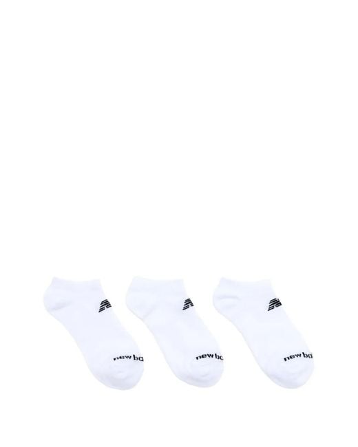 New Balance White Logo Socks Set (Set Of Three)
