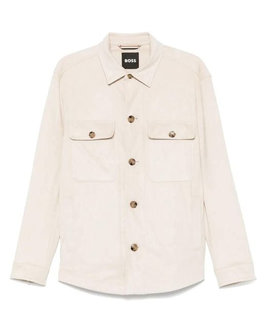 Boss Natural Suede Jacket for men