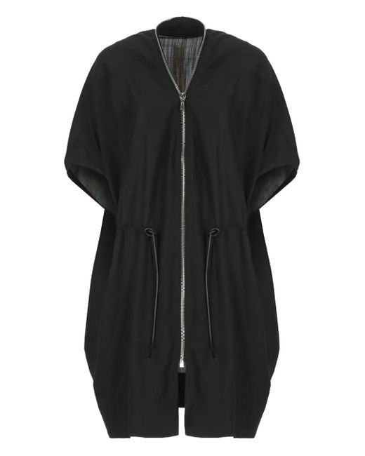 Rick Owens Black Wool Coat