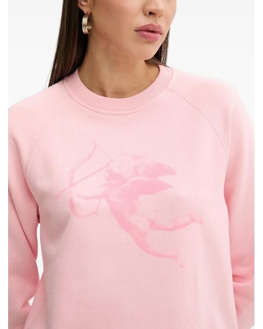 Fiorucci Red Cupid-Graphic Sweatshirt