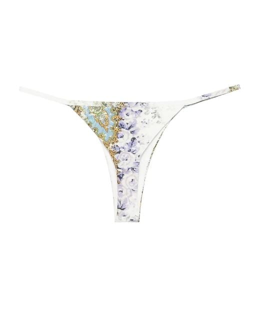 Christopher Esber White Absence Printed Bikini Bottoms