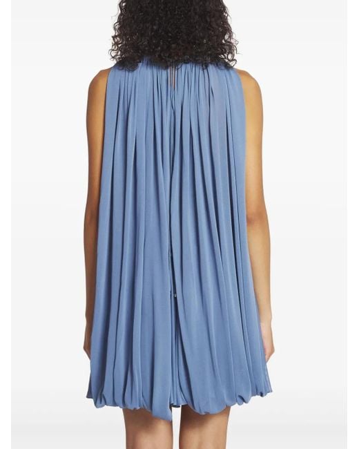 Lanvin Blue Pleated Dress