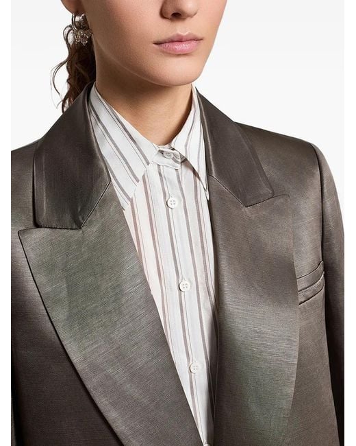 Peserico Gray Glazed Blazer