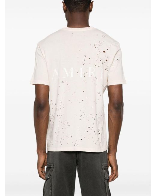Amiri Shotgun T-Shirt mit Logo-Print in White für Herren