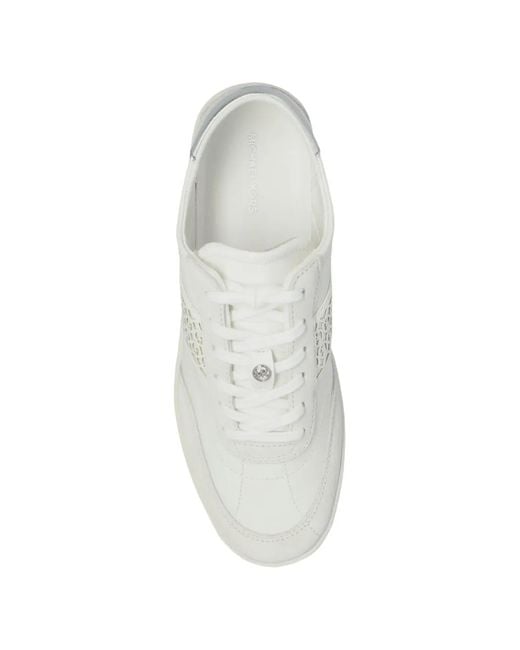 MICHAEL Michael Kors White Baskets Kaycee À Logo À Rayures Signature