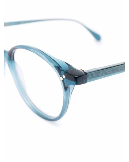Gigi Studios Blue Round-Frame Glasses