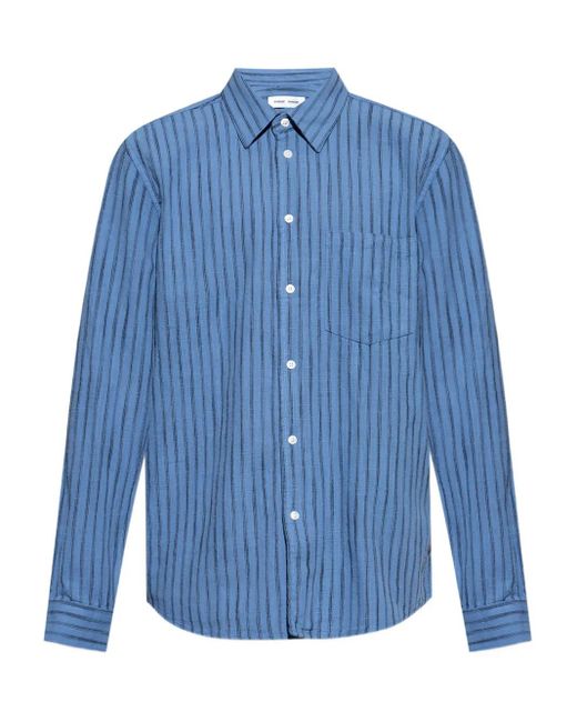 メンズ Samsøe & Samsøe ストライプ シャツ Blue