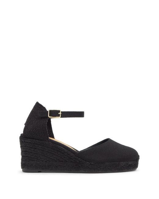Castaner Black Carol Wedged Espadrilles