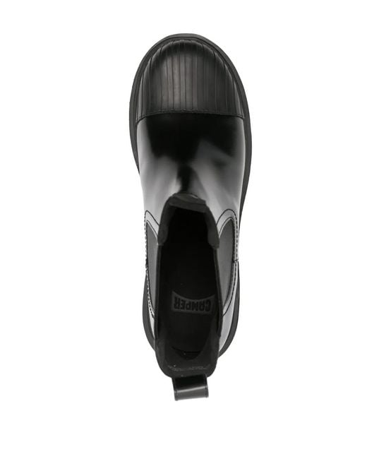 Camper Black Milah Leather Ankle Boots