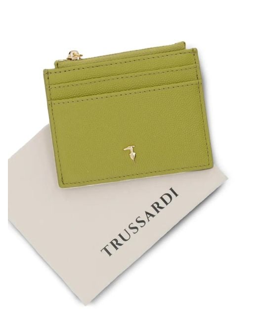 Trussardi Green Cameo Card Holder