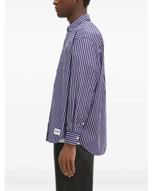 Neighborhood Blue Striped Shirt for men