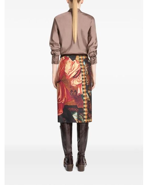 Dries Van Noten Black Wrap Scarf-Skirt