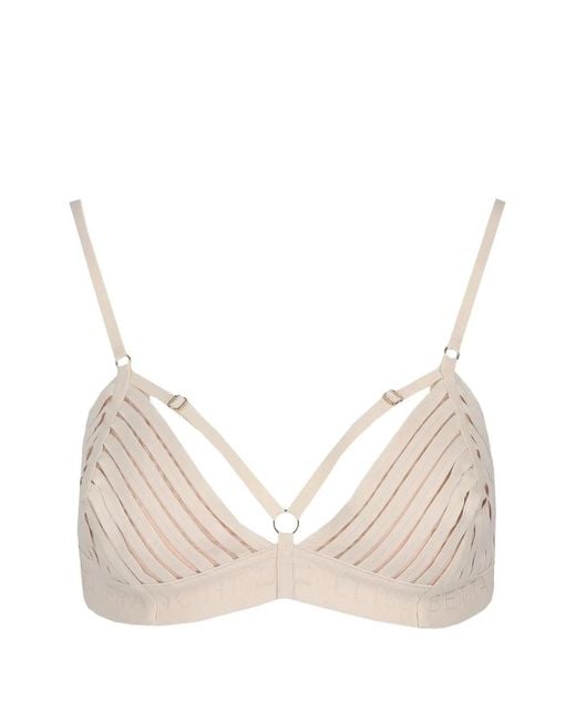 Elisabetta Franchi Natural Logo-Underband Strappy Bra