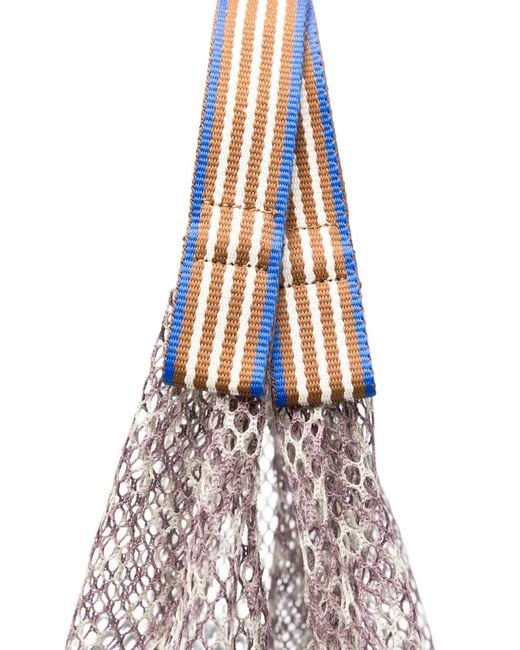 Epice Natural Check-Pattern Tote Bag
