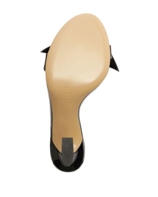 Alexandre Birman Black Clarita Bell 85mm Patent Leather Sandals