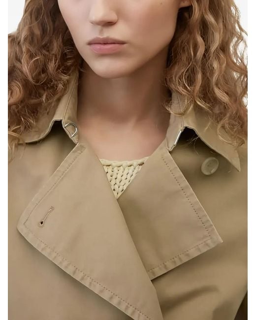Marc O' Polo Natural Double-Breasted Belted Trench Coat