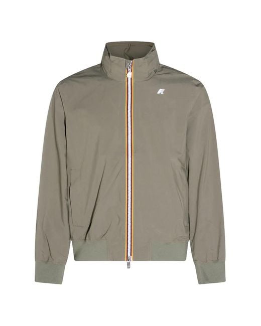 K-Way Gray Amaury Zip Jacket for men