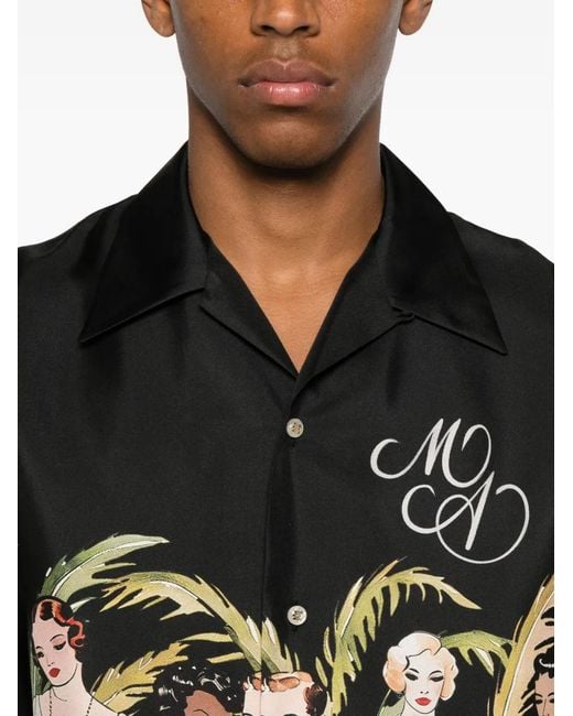 Amiri Multicolor Silk Short-Sleeve Shirt for men