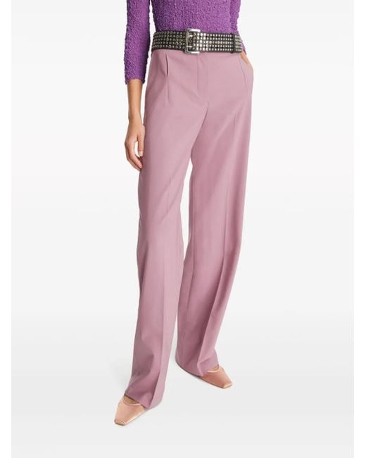 Tory Burch Pink Tailored Wool Pant