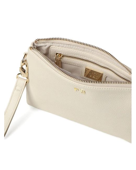 V73 Natural Keira Zip-Up Clutch Bag