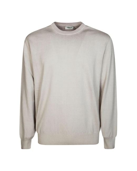 Altea Gray Fine-Knit Jumper for men