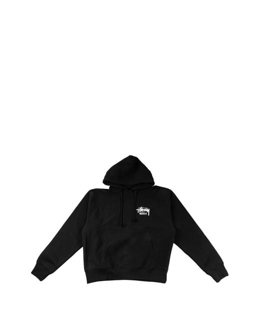 Stussy Black Osaka Logo-Print Hoodie for men