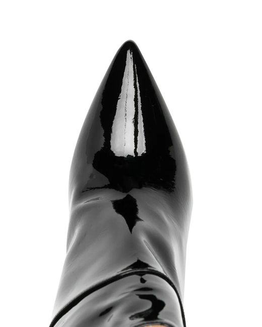 Philipp Plein Black Skull-heel Ankle Boots