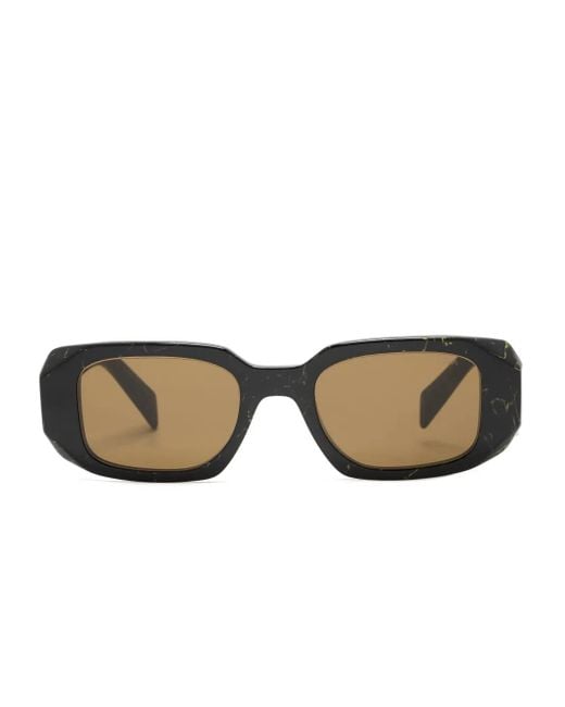 Prada Black Symbole Square-Frame Sunglasses