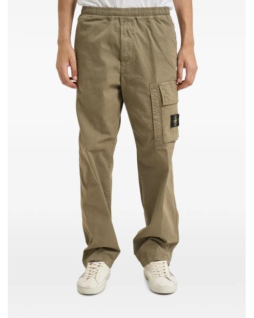 Stone Island Natural Trousers for men