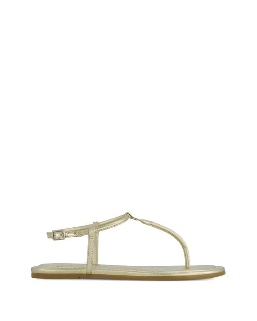 Bernardo White Hercu T-Strap Sandals