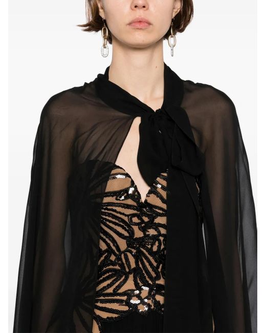 Elie Saab Black Kleid Mit Pailletten