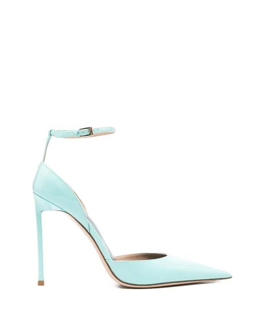 Tom Ford Blue Ankle-Strap Leather Pumps