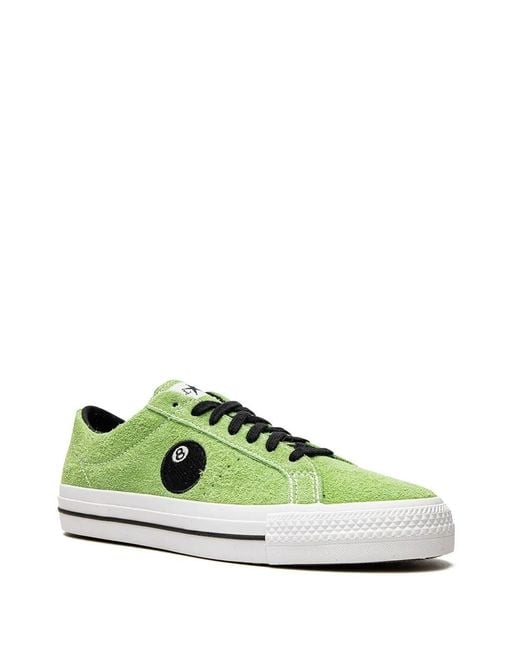 Converse Green X Stüssy One Star Pro "8-Ball" Sneakers