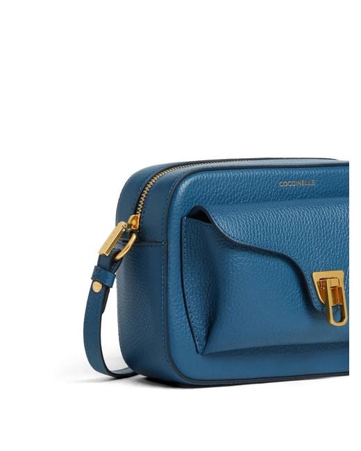 Coccinelle Blue Small Beat Shoulder Bag