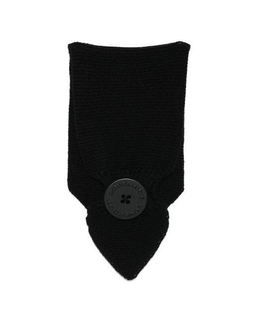 Charles Jeffrey Black Cyclops Button Scarf