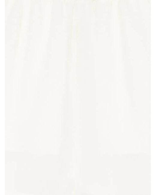 Nanushka White Drawstring Shorts