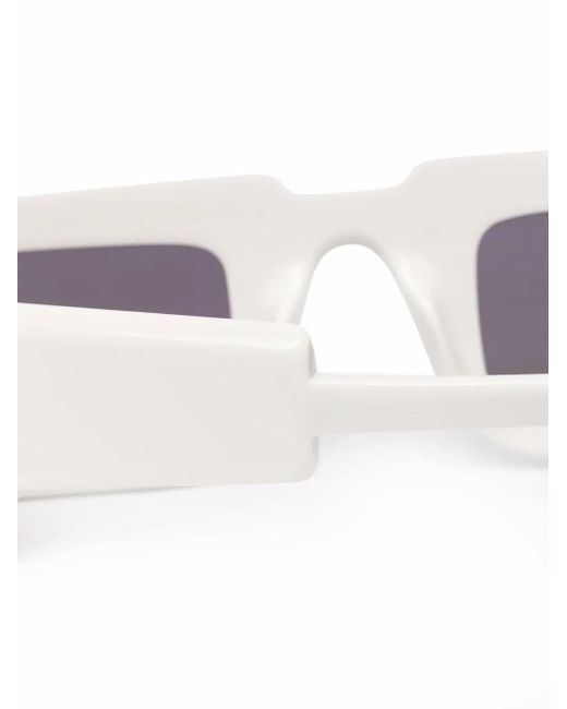 Kuboraum White Square Frame Sunglasses