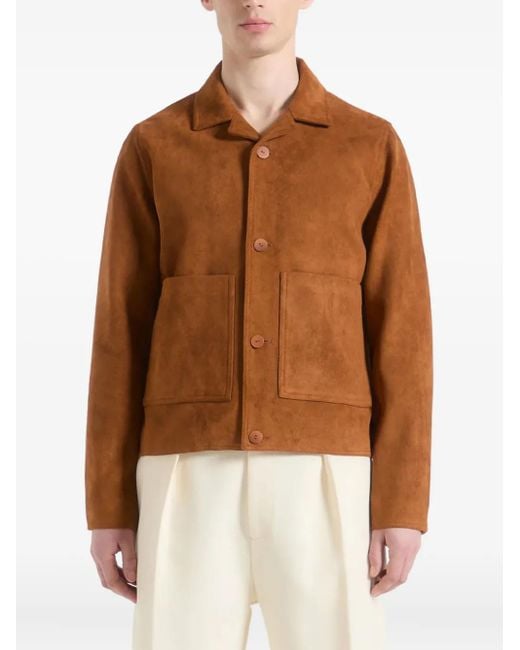 Veste En Daim Michel À Col Réversible Manière De Voir pour homme en coloris Brown