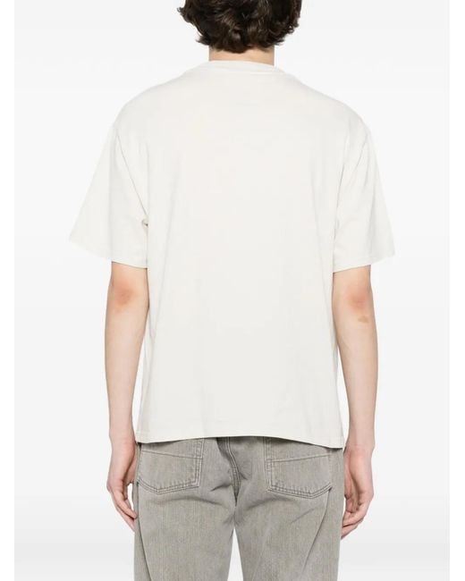 Melt White Graphic-Print T-Shirt for men