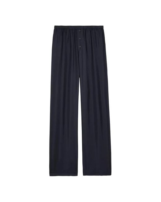 Rohe Blue Button-Embellishment Trousers