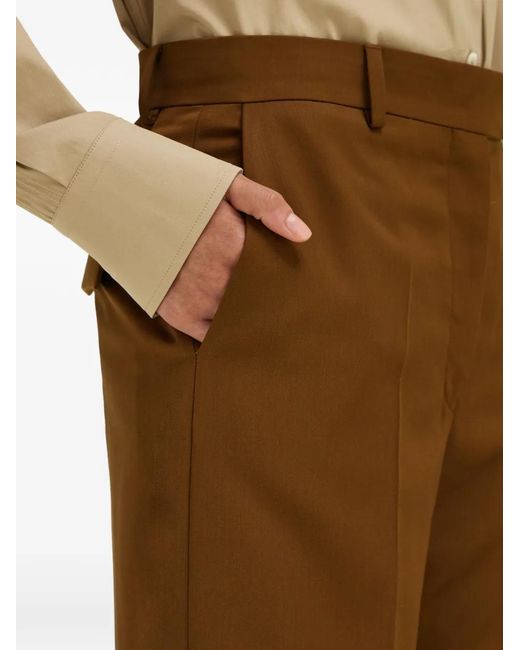 Ferragamo Brown Tailored Trousers