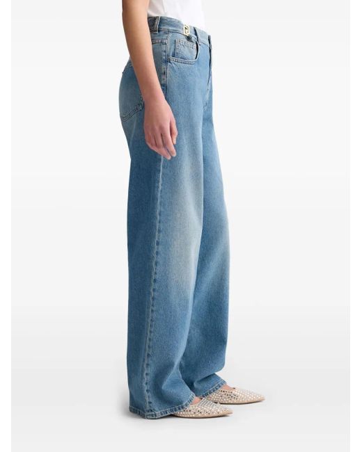 Liu Jo Blue High-Rise Baggy Jeans