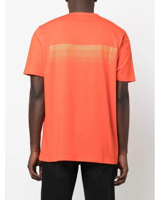 DIESEL Orange T-Just-E19 Logo-Print T-Shirt for men