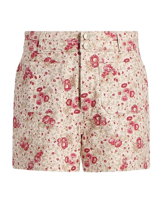 Cinq À Sept Dorothea Shorts Met Bloemenprint in het Pink