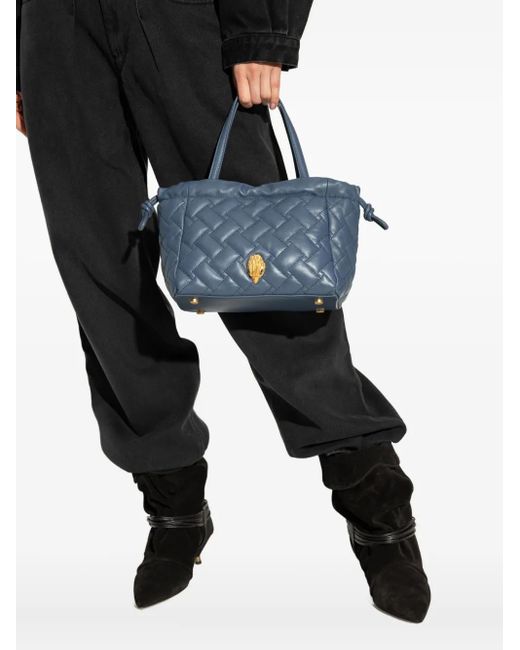 Kurt Geiger Kleine Kensington Gewatteerde Shopper in het Blue