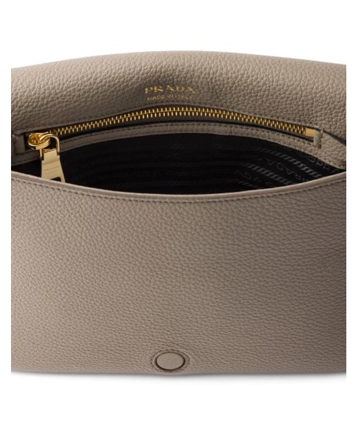 Prada レザーショルダーバッグ Brown