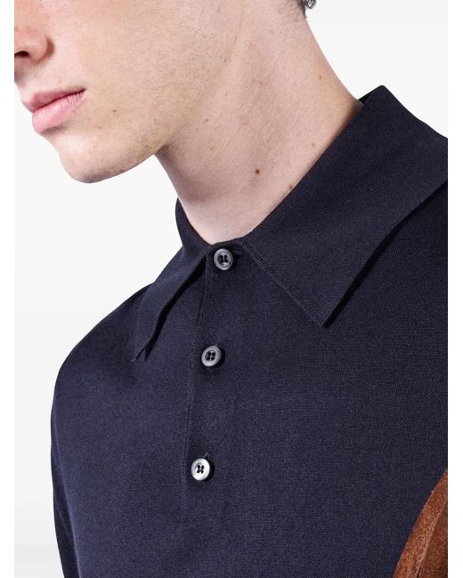Prada Blue Silk Polo for men