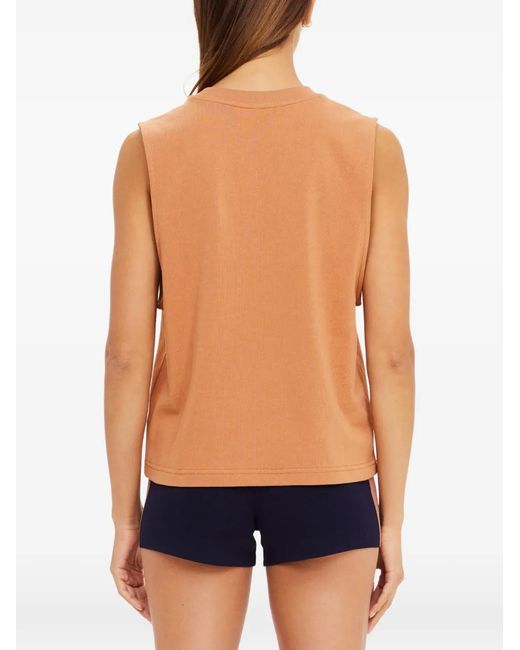 The Upside Orange Dawson Logo-Print Tank Top