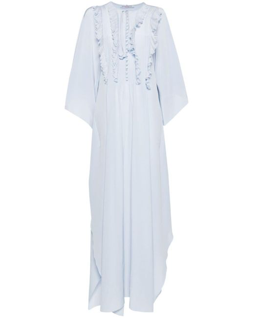 Ermanno Scervino White Kaftan Maxi Dress
