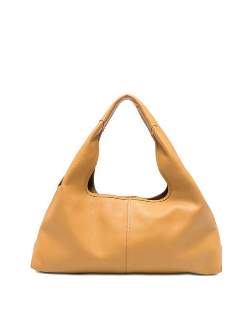 AMI Natural Supple Leather Etienne Shoulder Bag
